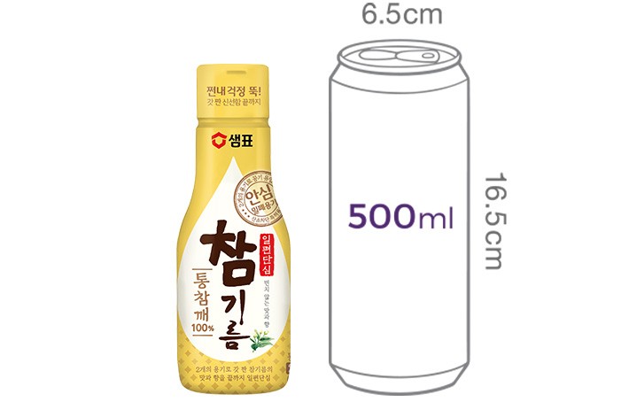 [샘표] 100% 통참깨 참기름 200mL