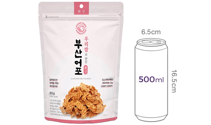 [부산어포] 우리쌀로 만든 튀긴 부산어포 80g