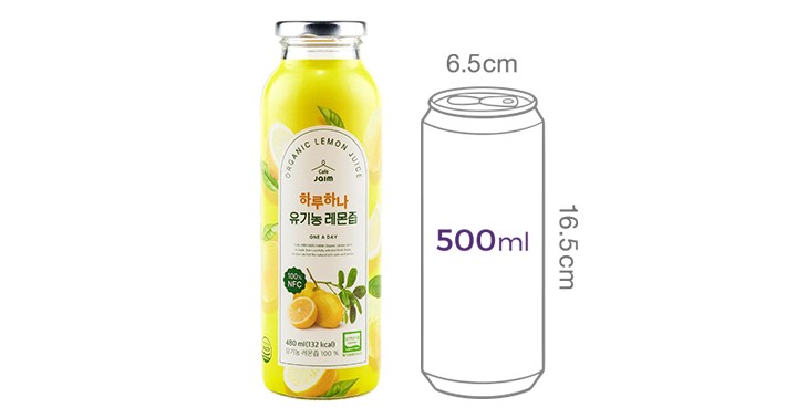 [자임] 하루하나 유기농 레몬즙 480mL
