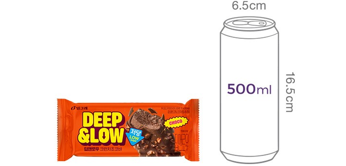 [딥앤로우] 저당 크런치 초코바 90mL X 4개입