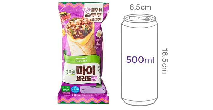 [풀무원] 마이브리또 비프&치즈 2개입