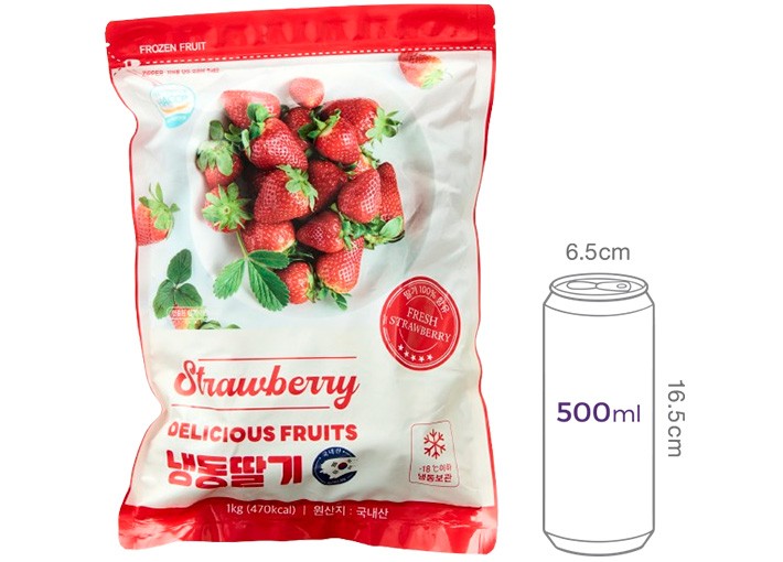 냉동 밀양 딸기 1kg