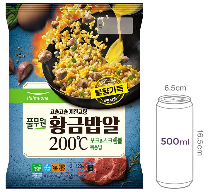 [풀무원] 황금밥알 포크&스크램블 볶음밥 (4개입)