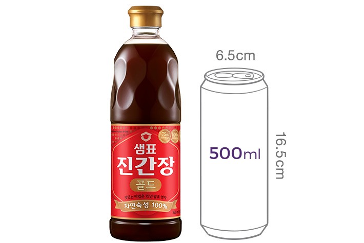 [샘표] 자연숙성 100% 진간장 골드 860ml