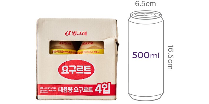 [빙그레] 요구르트 (280mL X 4입)