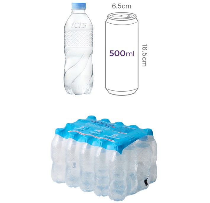 [아이시스] 무라벨 초경량 생수 (500mL X 20개)