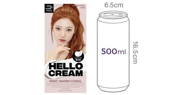 [미쟝센] 뉴 헬로크림 10WC 웜코랄 125g