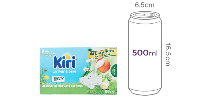 [kiri] 끼리 크림치즈 포션 갈릭&허브 6개입