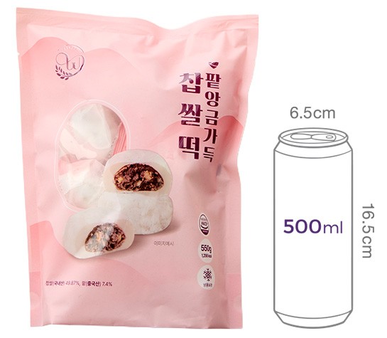 [창억] 팥앙금 호두 가득 찹쌀떡 550g