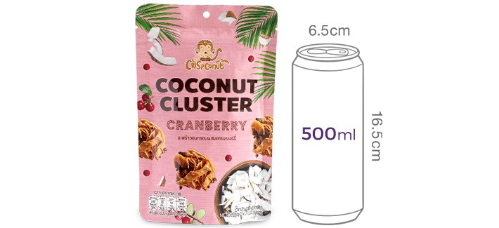 [크리스프코코넛] 코코넛 클러스터 크랜베리 40g