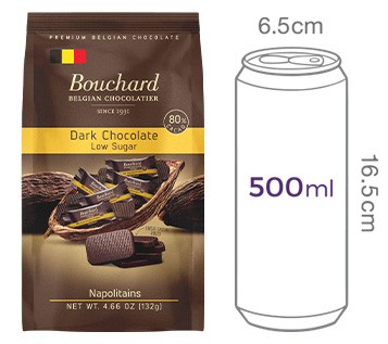 [부샤드] 나폴리탄 다크80% 로우슈가 초콜릿 132g