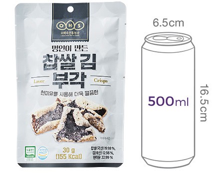 [오희숙부각] 찹쌀 김 부각 30g