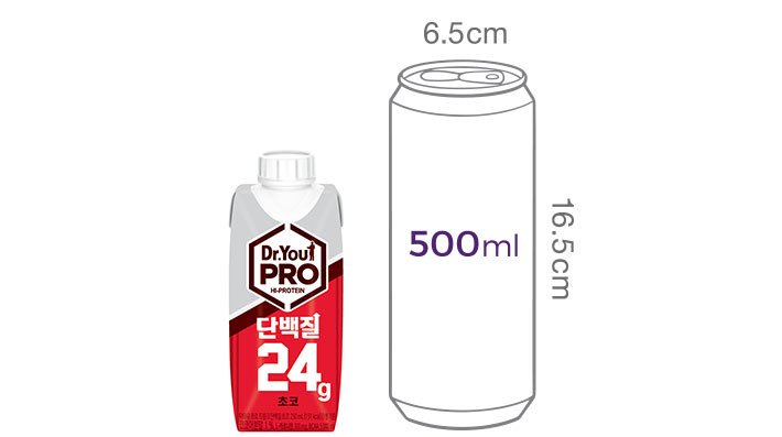 [오리온] 닥터유 프로 드링크 단백질 초코 250mL 24개입