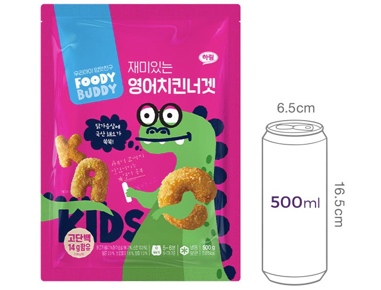 [푸디버디] 재미있는 영어치킨너겟 500g
