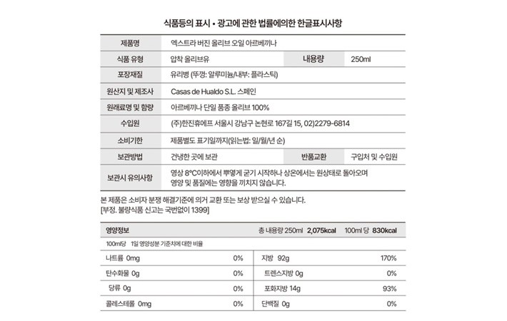 [발더라마] 아르베키나 250mL