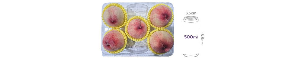 햇사레 GAP 황도 복숭아 1.2kg (4~6입)