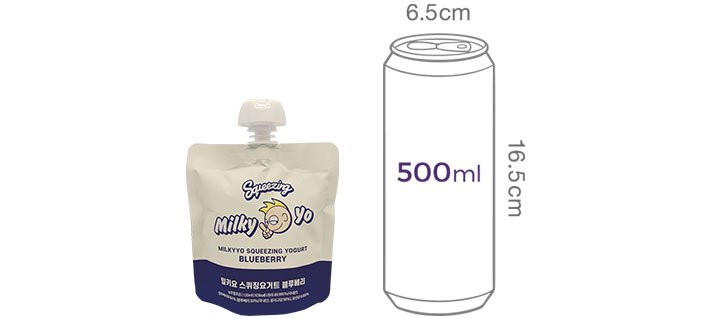 [밀키요] 스퀴징 요거트 블루베리 120mL X 3입