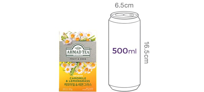 [아마드티] 캐모마일&레몬그라스 허브차 (1.5g X 20개)