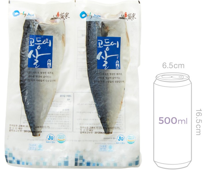[제주창해] 제주 고등어살 150~180g X 2입 (대, 냉동)