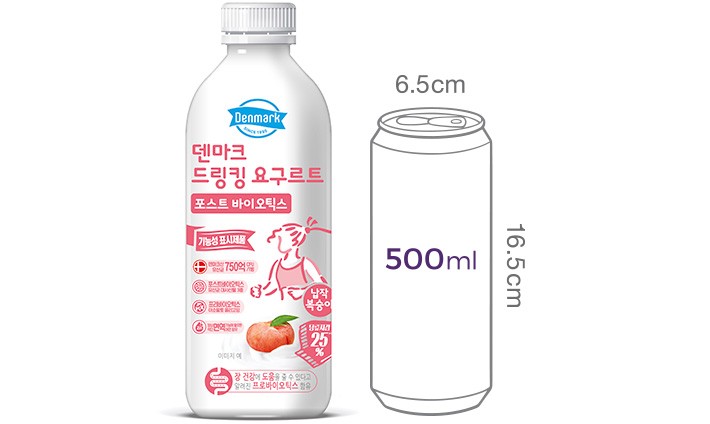[덴마크] 드링킹 요구르트 납작복숭아 750mL