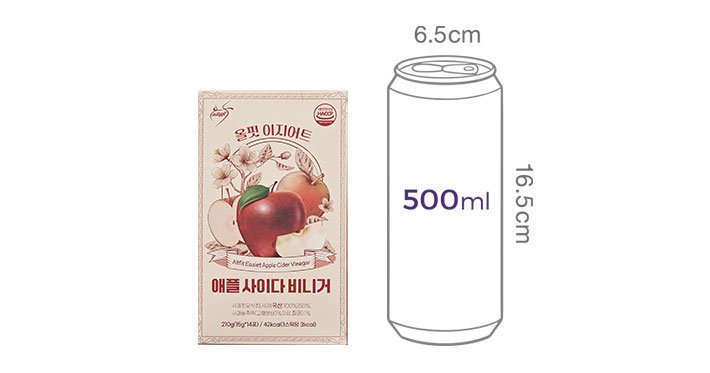 [올핏] 당제로 이지어트 애플사이다 비니거 14포