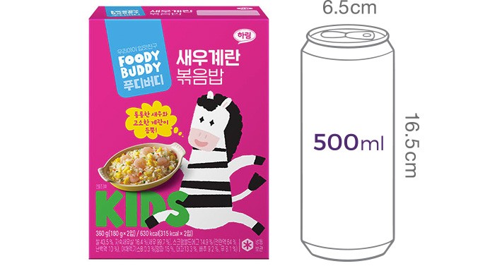 [푸디버디] 새우계란 볶음밥 350g (180g*2입)