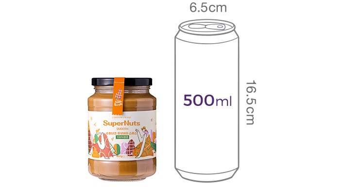 [슈퍼너츠] 100% 땅콩버터 스무스 460g