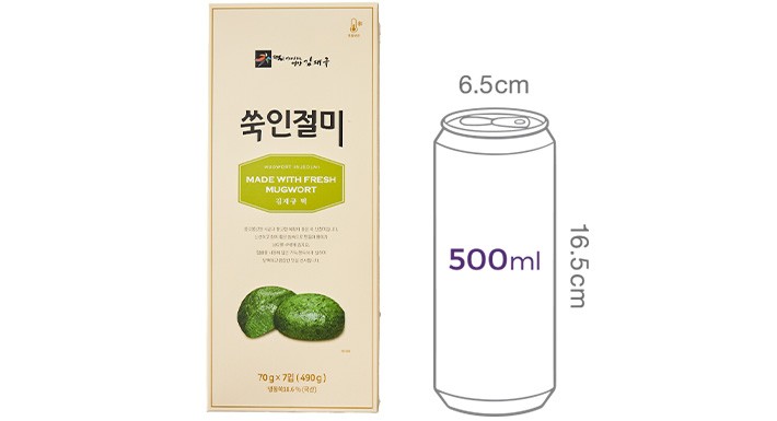 [김재규우리떡연구소] 쑥인절미 (70g X 7개입)
