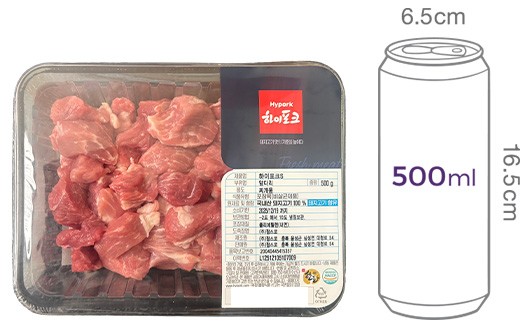 [하이포크] 한돈 앞다리 찌개용 500g (냉장)
