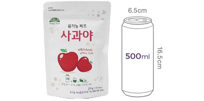 [오가닉스토리] 유기농 퍼프 사과야 25g