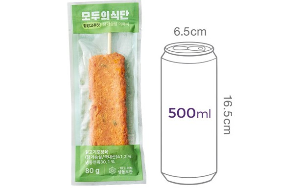 [모두의식단] 청양고추맛 닭가슴살 어묵바 4개입