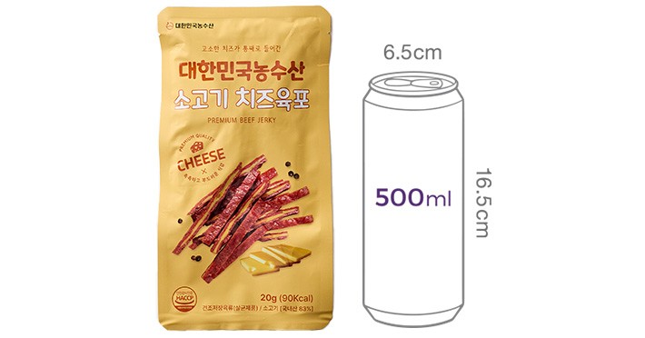 [대한민국농수산] 소고기 치즈 육포 20g
