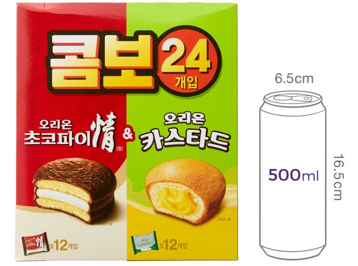 [오리온] 베스트 파이 콤보 24팩 744g