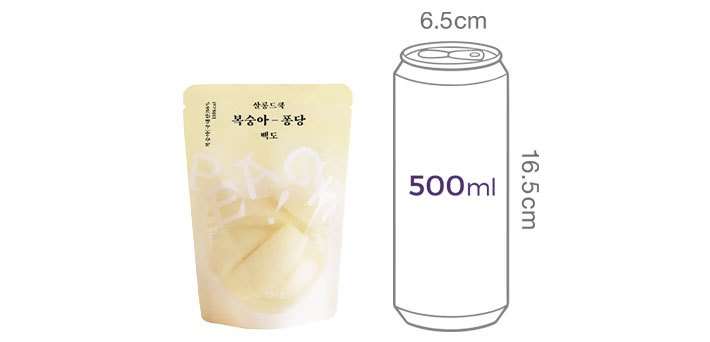 [살롱드쿡] 복숭아 퐁당 백도 180g