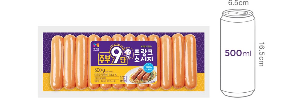 [목우촌] 주부9단 프랑크 500g