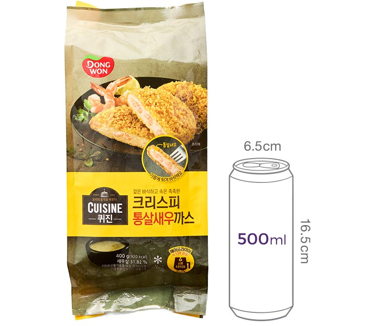 [동원] 퀴진 크리스피 통살새우까스 400g