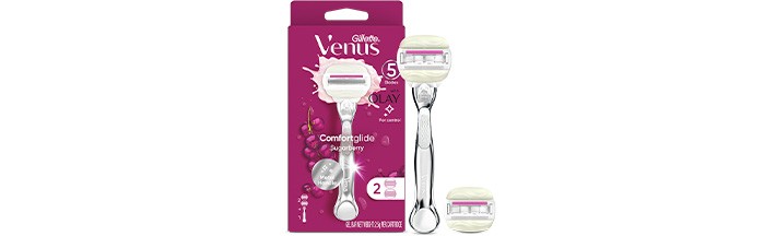 [질레트] 비너스 올레이 슈가베리 여성용 면도기 (핸들1입 + 면도날2입)