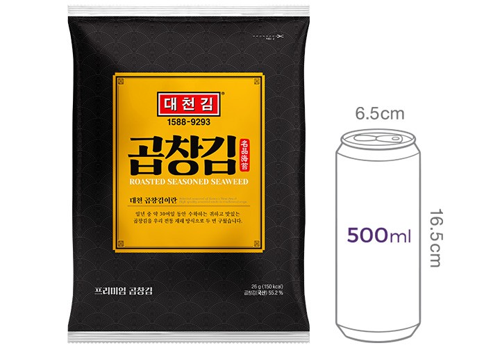 [대천김] 프리미엄 곱창 전장김 26g X 3봉