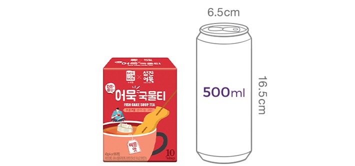 [녹차원] 어묵국물티 매운맛 (4g X 10 개입)