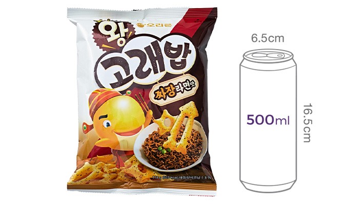 [오리온] 왕고래밥 짜장라면맛 118g