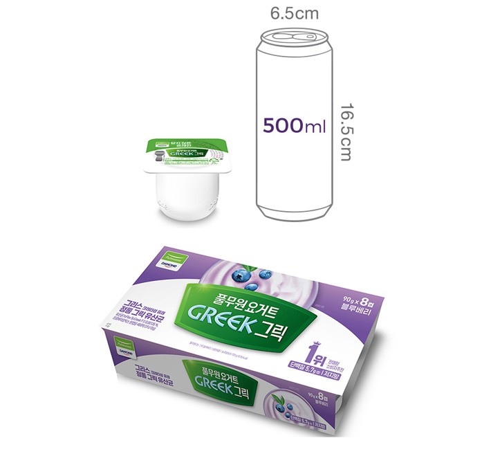 [풀무원다논] 블루베리 그릭 (90gX8개입)