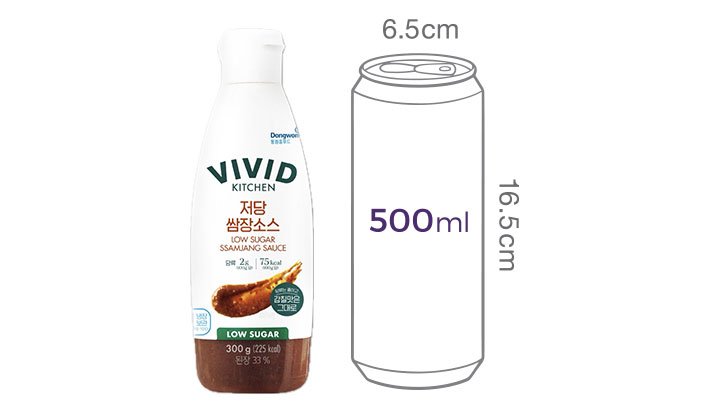 [비비드키친] 저당 쌈장 소스 300g