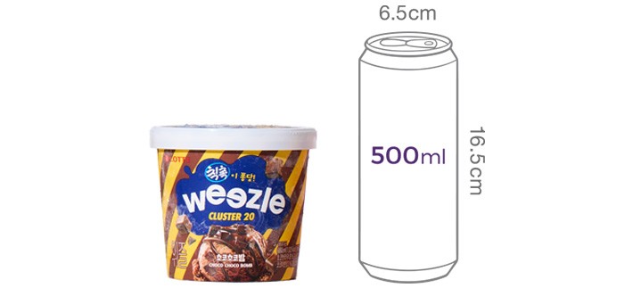 [롯데웰푸드] 위즐 초코초코밤 660mL