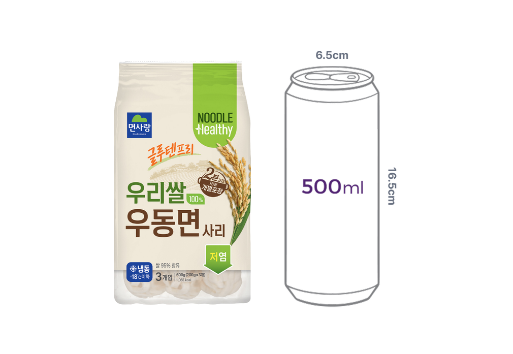 [면사랑] 우리쌀100%우동면사리 200g*3개입