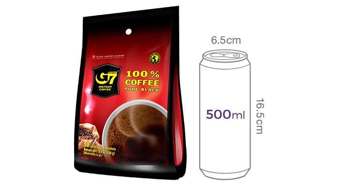 [G7] 퓨어 블랙커피 (2g X 50개입)