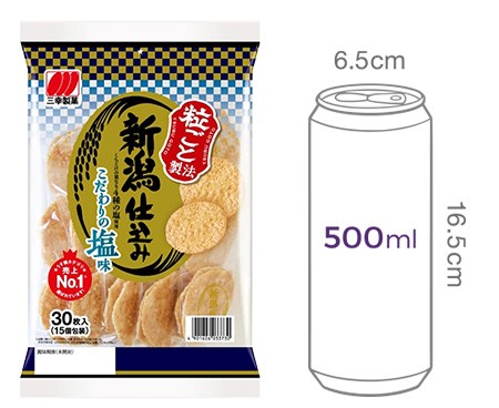 [산코제과] 니가타 시코미 시오 126g (30개입)