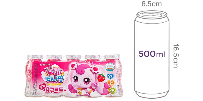 [빙그레] 캐치티니핑 요구르트 딸기 (80mL X 10입)