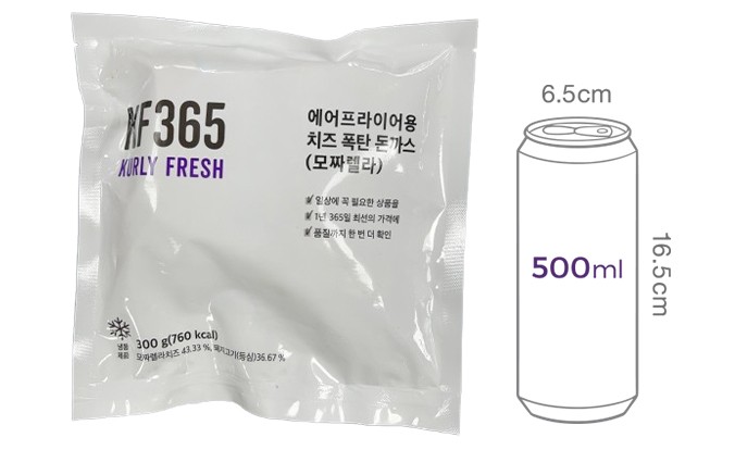 [KF365] 에어프라이어용 치즈 폭탄 돈까스 300g (모짜렐라)