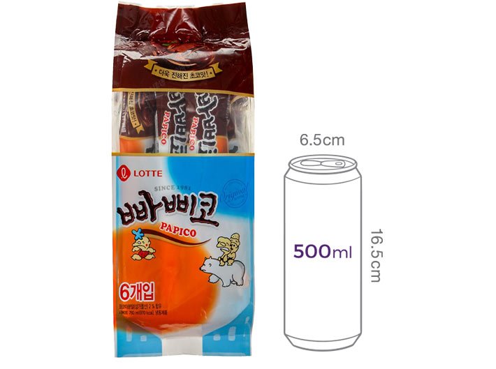 [롯데웰푸드] 빠삐코 초코 (130mL X 6개입)
