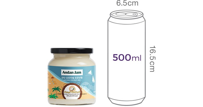 [안단잼] 오리지널 코코넛잼 380g